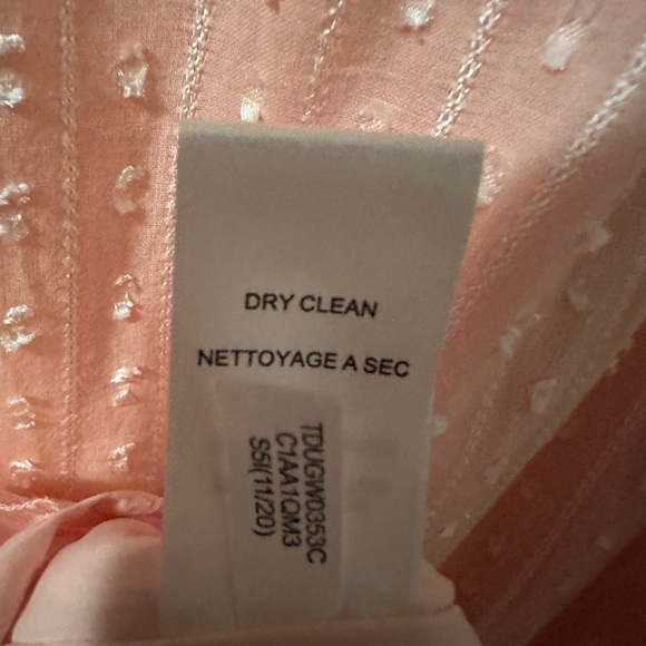 So pretty!! Tommy Hilfiger - Texture Cotton Blend Midi Dress - PINK - Size 4 - Picture 11 of 14